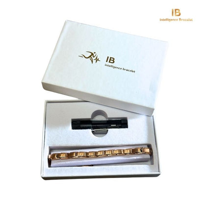 Pulsera IB magnética unisex ajustable rosa.